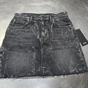 Hudson Jeans Black Mini Skirt for women Size 26 waist.  New with Tags.